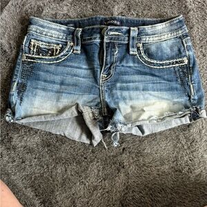 Vigoss Blue Jean Shorts Distressed Cut-Offs